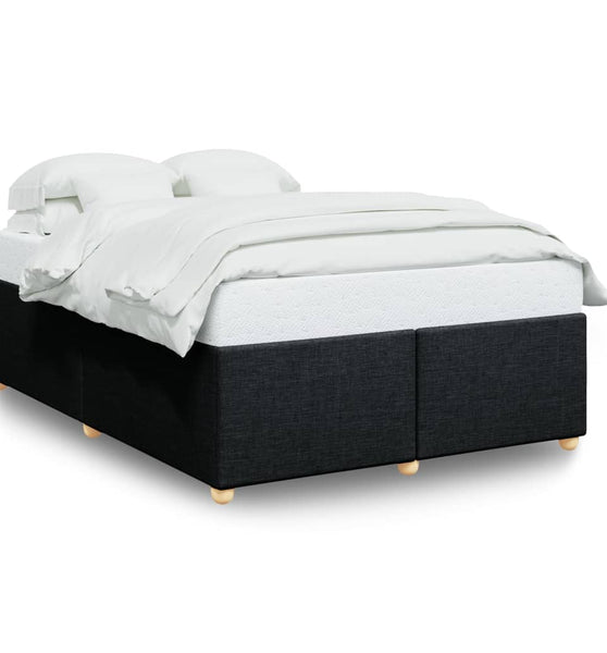Bettgestell ohne Matratze Schwarz 140x190 cm Stoff