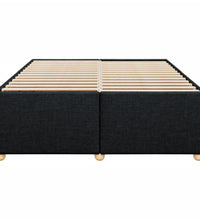 Bettgestell ohne Matratze Schwarz 140x190 cm Stoff