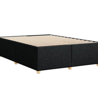 Bettgestell ohne Matratze Schwarz 140x190 cm Stoff