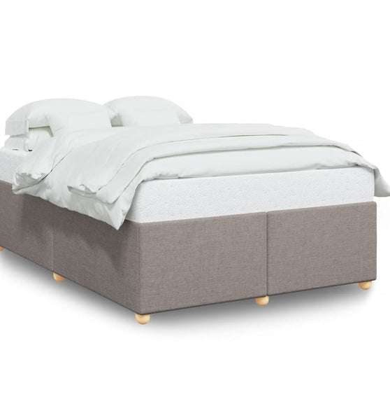 Bettgestell ohne Matratze Taupe 140x190 cm Stoff