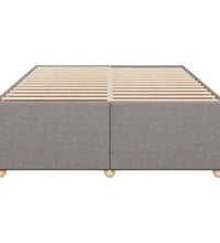 Bettgestell ohne Matratze Taupe 140x190 cm Stoff