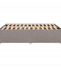 Bettgestell ohne Matratze Taupe 140x190 cm Stoff