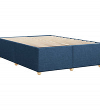Bettgestell ohne Matratze Blau 140x190 cm Stoff