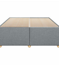 Bettgestell ohne Matratze Hellgrau 140x200 cm Stoff