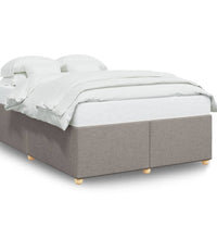 Bettgestell ohne Matratze Taupe 140x200 cm Stoff