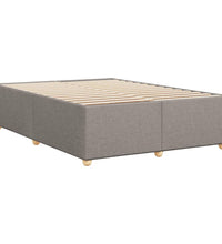 Bettgestell ohne Matratze Taupe 140x200 cm Stoff