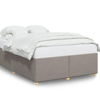 Bettgestell ohne Matratze Taupe 160x200 cm Stoff