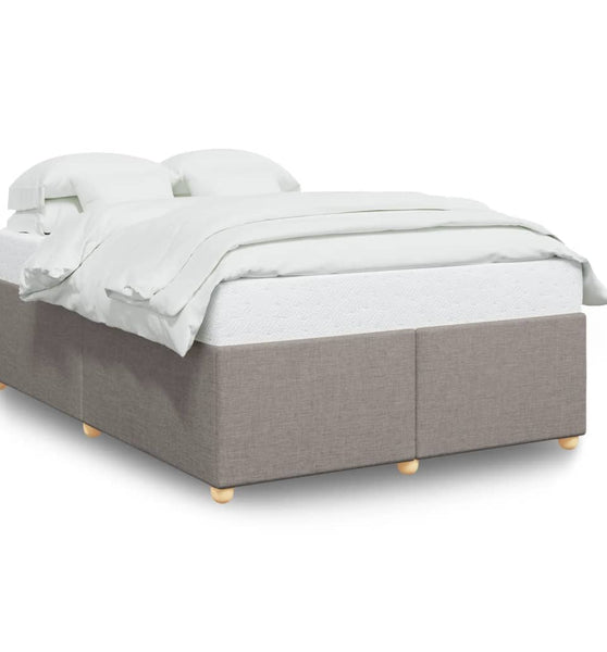 Bettgestell ohne Matratze Taupe 160x200 cm Stoff