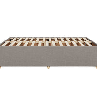 Bettgestell ohne Matratze Taupe 160x200 cm Stoff