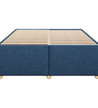 Bettgestell ohne Matratze Blau 160x200 cm Stoff