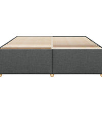 Bettgestell ohne Matratze Dunkelgrau 180x200 cm Stoff