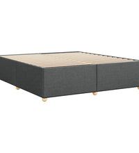 Bettgestell ohne Matratze Dunkelgrau 180x200 cm Stoff