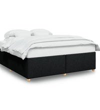 Bettgestell ohne Matratze Schwarz 180x200 cm Stoff