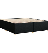 Bettgestell ohne Matratze Schwarz 180x200 cm Stoff