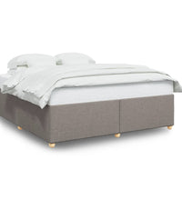 Bettgestell ohne Matratze Taupe 180x200 cm Stoff