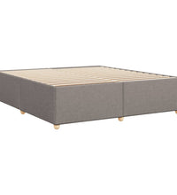 Bettgestell ohne Matratze Taupe 180x200 cm Stoff