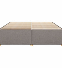 Bettgestell ohne Matratze Taupe 180x200 cm Stoff