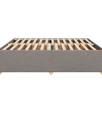 Bettgestell ohne Matratze Taupe 180x200 cm Stoff