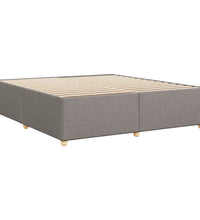 Bettgestell ohne Matratze Taupe 180x200 cm Stoff