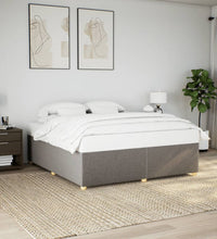 Bettgestell ohne Matratze Taupe 180x200 cm Stoff
