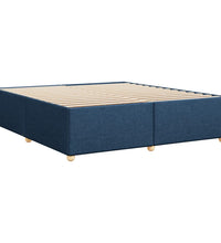 Bettgestell ohne Matratze Blau 180x200 cm Stoff