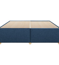 Bettgestell ohne Matratze Blau 180x200 cm Stoff