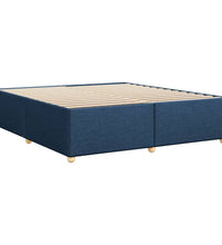 Bettgestell ohne Matratze Blau 180x200 cm Stoff