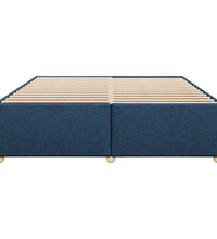 Bettgestell ohne Matratze Blau 200x200 cm Stoff
