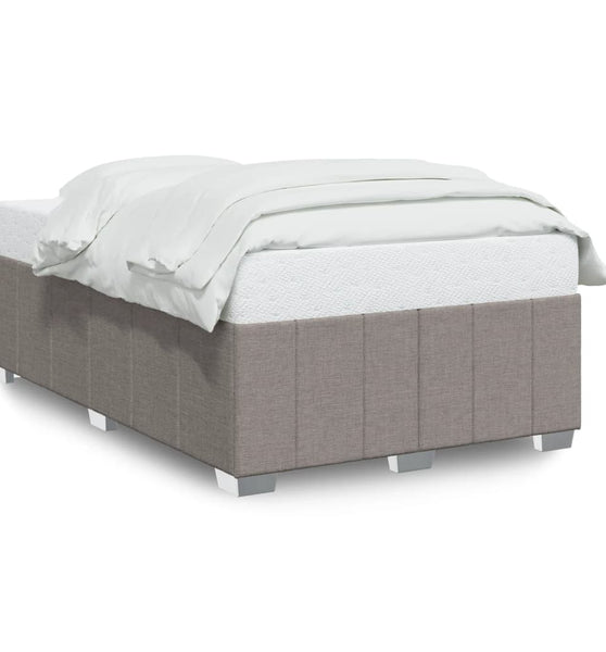 Bettgestell ohne Matratze Taupe 120x200 cm Stoff