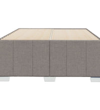 Bettgestell ohne Matratze Taupe 120x200 cm Stoff