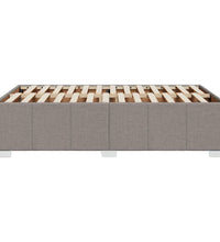 Bettgestell ohne Matratze Taupe 120x200 cm Stoff