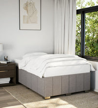 Bettgestell ohne Matratze Taupe 120x200 cm Stoff