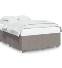 Bettgestell ohne Matratze Taupe 140x190 cm Stoff