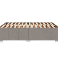 Bettgestell ohne Matratze Taupe 140x190 cm Stoff