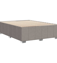 Bettgestell ohne Matratze Taupe 140x190 cm Stoff