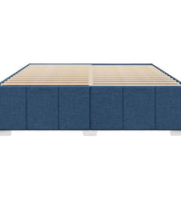 Bettgestell ohne Matratze Blau 200x200 cm Stoff