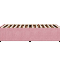 Bettgestell Rosa 90x190 cm Samt
