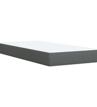 Boxspringbett mit Matratze Dunkelgrau 80x200 cm Stoff
