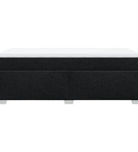 Boxspringbett mit Matratze Schwarz 80x200 cm Stoff
