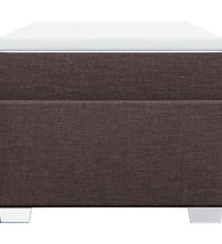 Boxspringbett mit Matratze Dunkelbraun 80x200 cm Stoff