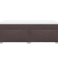 Boxspringbett mit Matratze Dunkelbraun 80x200 cm Stoff