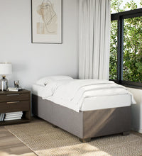 Boxspringbett mit Matratze Taupe 80x200 cm Stoff