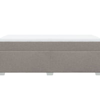 Boxspringbett mit Matratze Taupe 80x200 cm Stoff