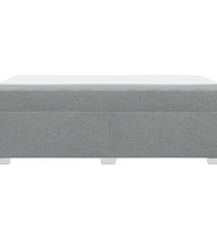 Boxspringbett mit Matratze Hellgrau 90x190 cm Stoff