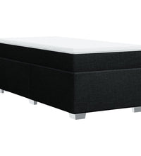 Boxspringbett mit Matratze Schwarz 90x190 cm Stoff