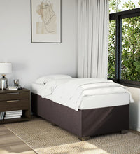Boxspringbett mit Matratze Dunkelbraun 90x190 cm Stoff