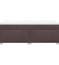 Boxspringbett mit Matratze Dunkelbraun 90x190 cm Stoff