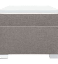 Boxspringbett mit Matratze Taupe 90x190 cm Stoff