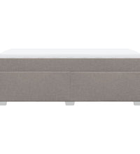 Boxspringbett mit Matratze Taupe 90x190 cm Stoff