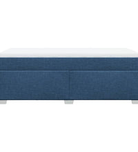 Boxspringbett mit Matratze Blau 90x190 cm Stoff